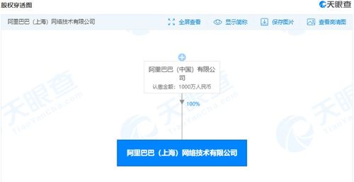 阿里巴巴網(wǎng)絡(luò)技術(shù)公司在上海成立，注冊資本1000萬人民幣